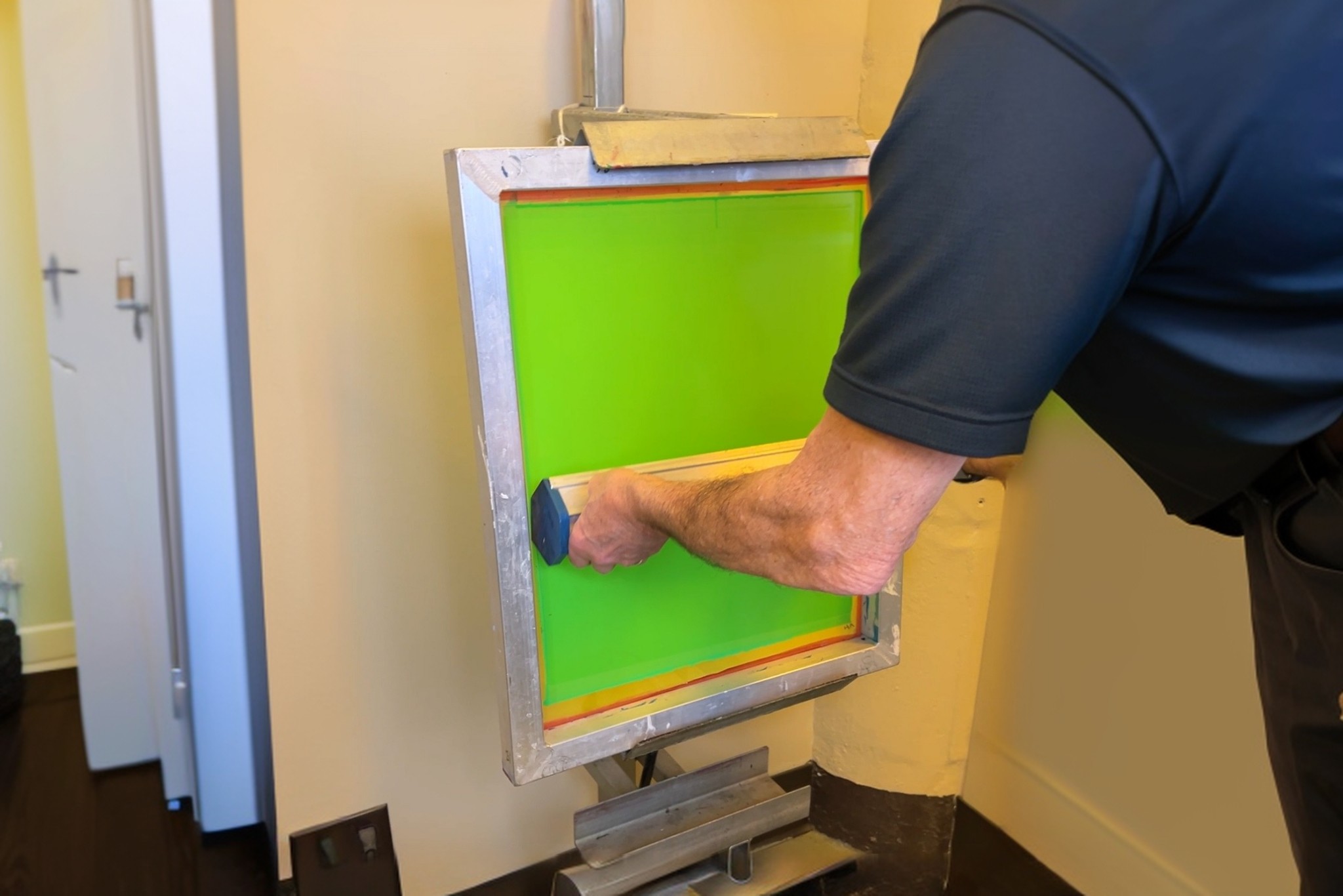 Display of premium printing materials from 3M, Avery, LG, and Sericol brands
